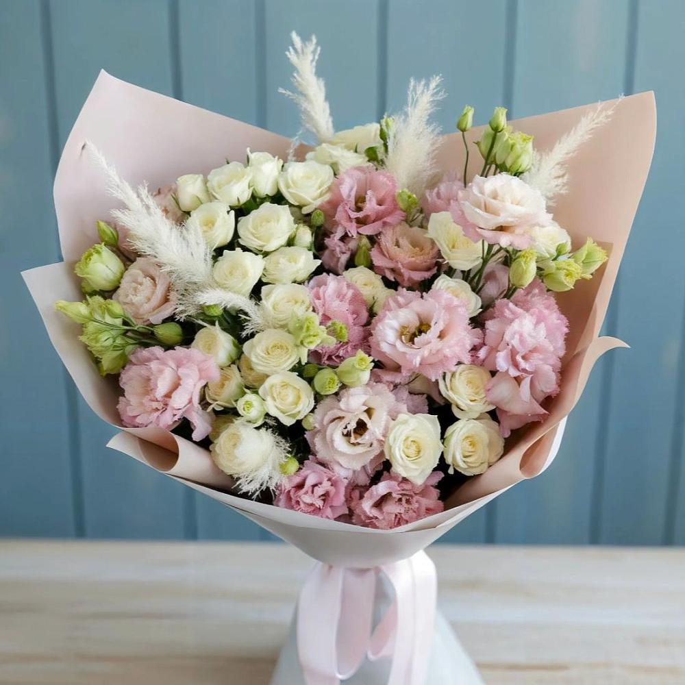 Букет цветов из: Альстромерии и Розы в Толмачёво