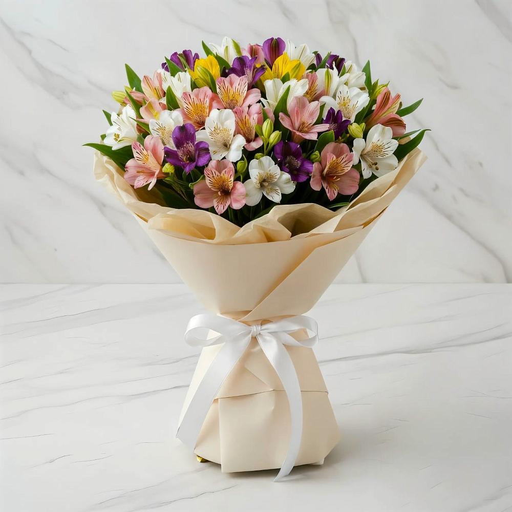 Букет цветов из: Альстромерии в Толмачёво