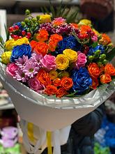 Букет цветов из:  Розы и Хризантемы #REPLACE_PRED# Толмачёво
