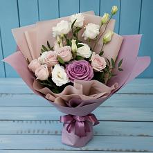 Букет цветов из:  Розы и Лизиантусы в Толмачёво