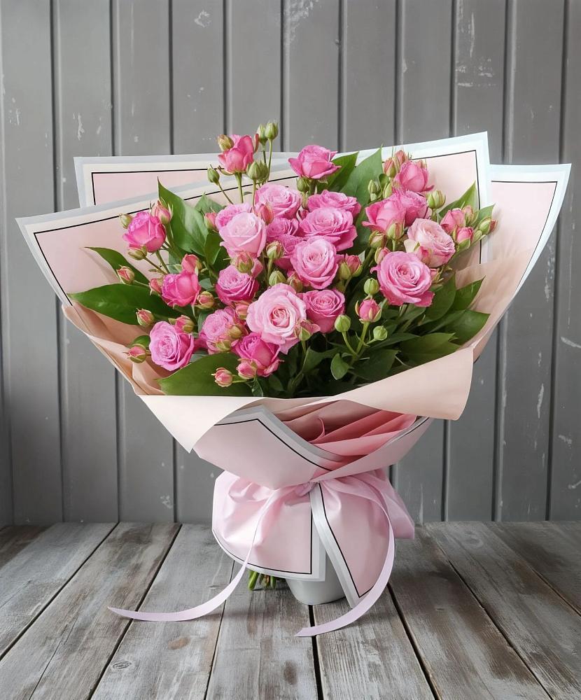 Букет Розовый кустик в Толмачёво