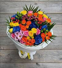Букет цветов из:  Розы и Хризантемы в Толмачёво