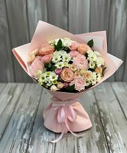 Букет цветов из:  Гвоздики, Розы и Хризантемы #REPLACE_PRED# Толмачёво