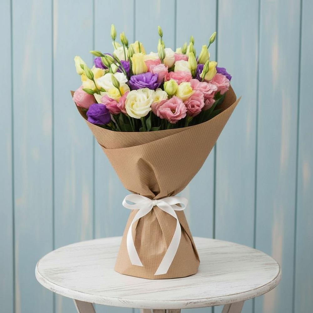 Букет цветов из: Лизиантусы в Толмачёво