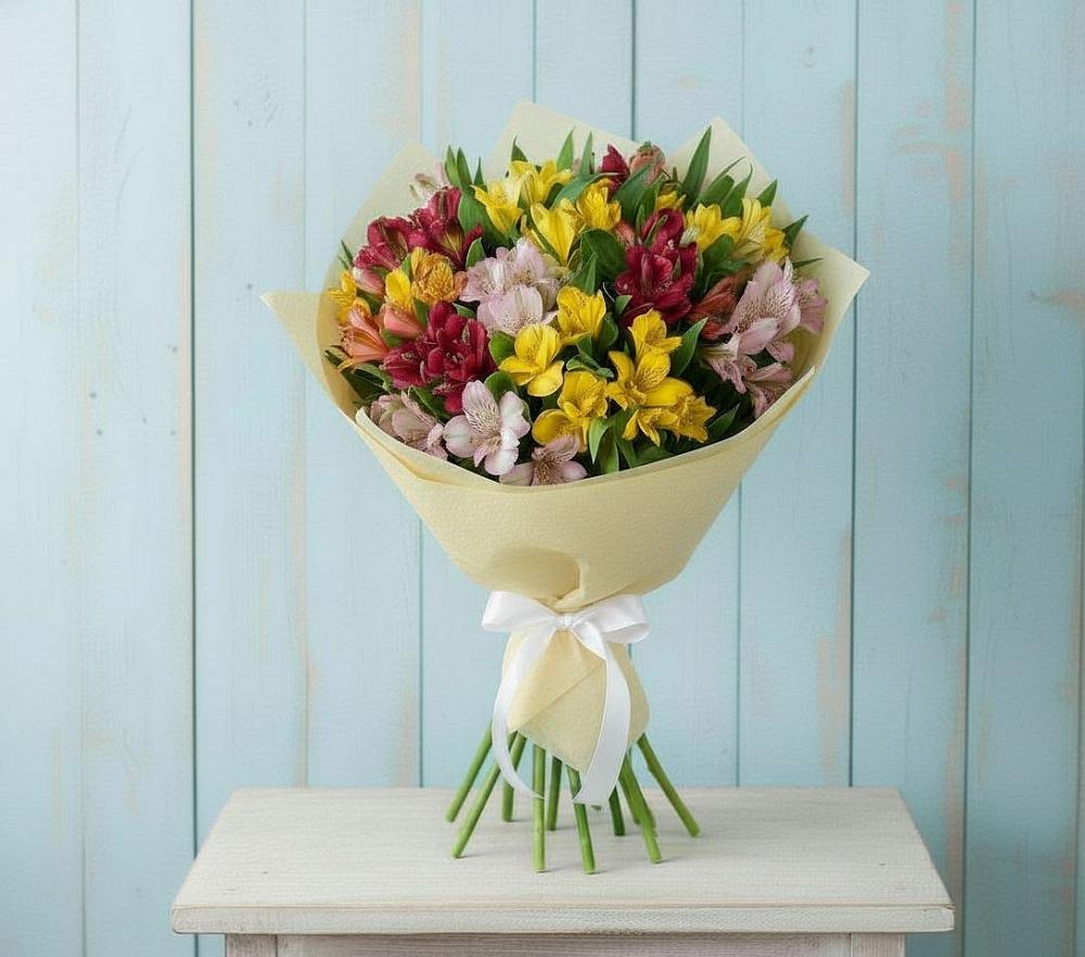 Букет цветов из: Альстромерии в Толмачёво