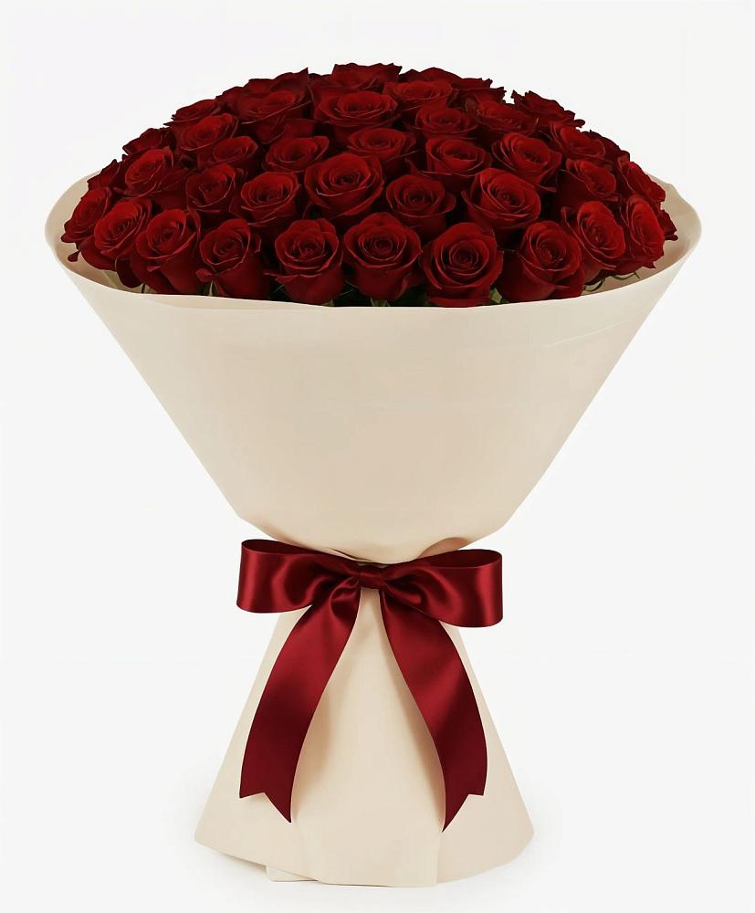 Букет 101 Бордовая роза Блэк Бакарра в Толмачёво