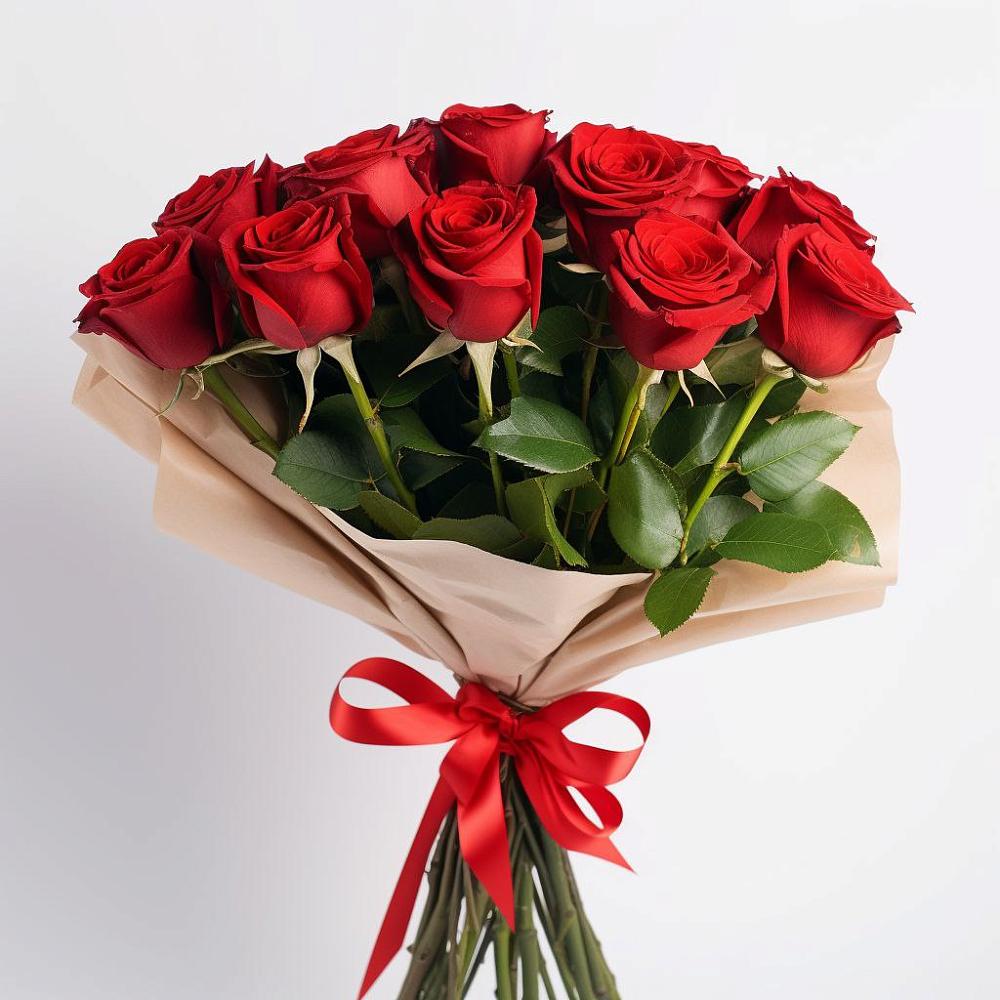 Букет 11 Красных роз Эдлесс Лав в Толмачёво