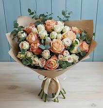 Букет цветов из:  Альстромерии и Розы в Толмачёво