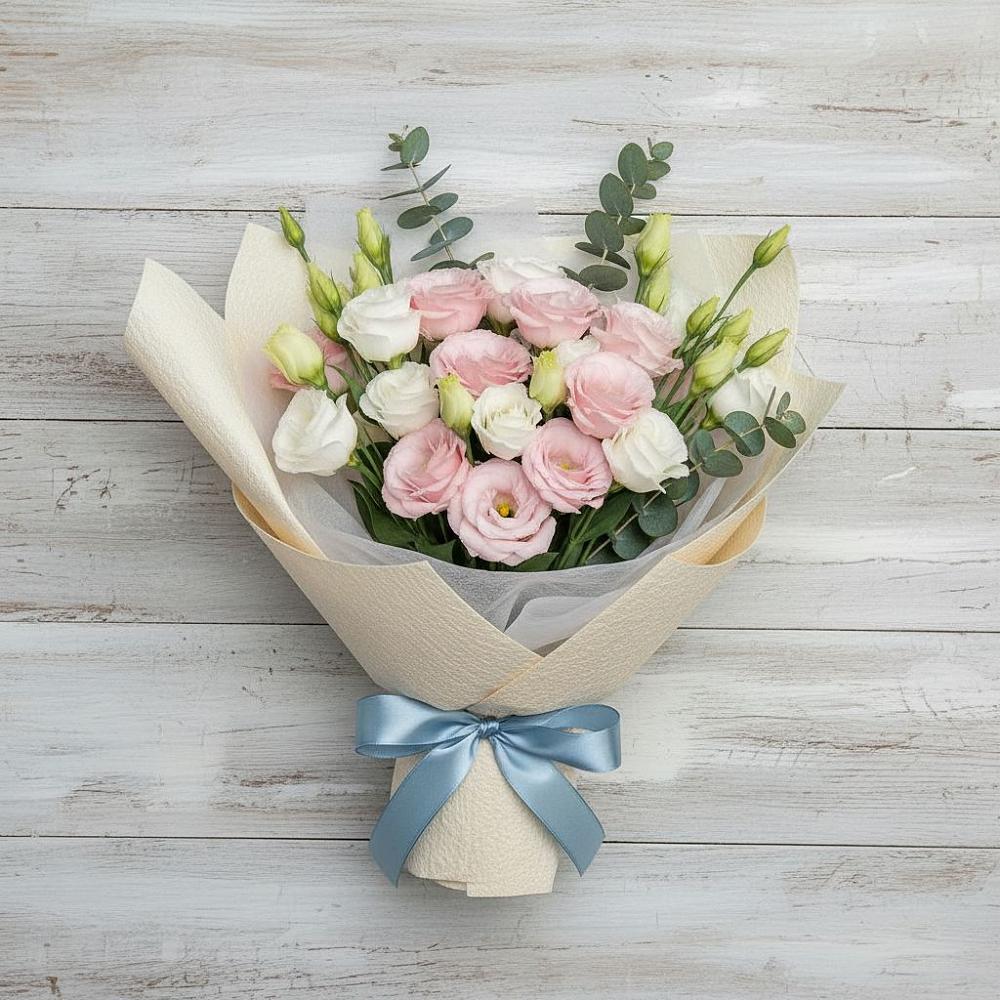 Букет цветов из: Лизиантусы в Толмачёво